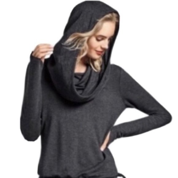 CAbi Recess Topper 3231 Cowl Hoodie Pullover Charcoal Gray Size Small - Picture 5 of 5